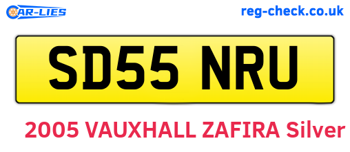 SD55NRU are the vehicle registration plates.