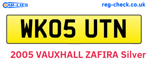 WK05UTN are the vehicle registration plates.