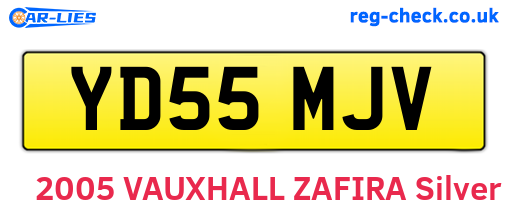 YD55MJV are the vehicle registration plates.