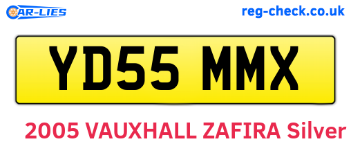 YD55MMX are the vehicle registration plates.