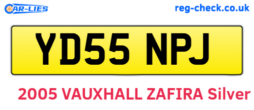 YD55NPJ are the vehicle registration plates.