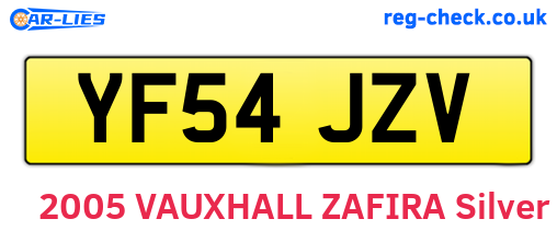 YF54JZV are the vehicle registration plates.