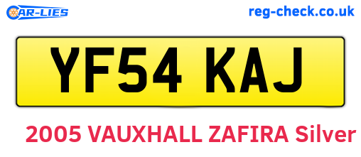 YF54KAJ are the vehicle registration plates.