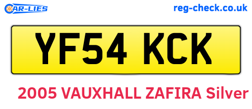 YF54KCK are the vehicle registration plates.