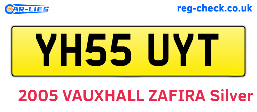 YH55UYT are the vehicle registration plates.