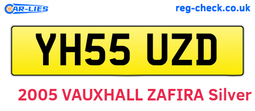 YH55UZD are the vehicle registration plates.