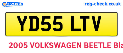 YD55LTV are the vehicle registration plates.