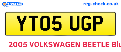 YT05UGP are the vehicle registration plates.