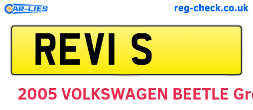 REV1S are the vehicle registration plates.