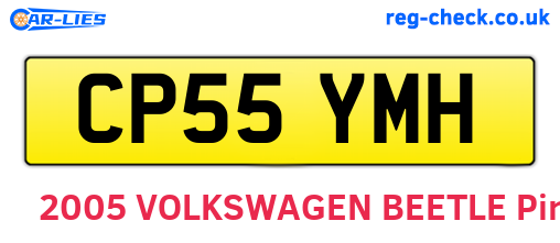 CP55YMH are the vehicle registration plates.