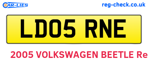 LD05RNE are the vehicle registration plates.