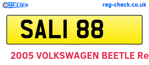 SAL188 are the vehicle registration plates.