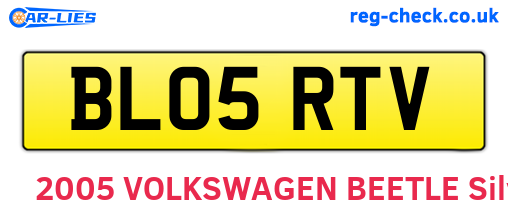 BL05RTV are the vehicle registration plates.