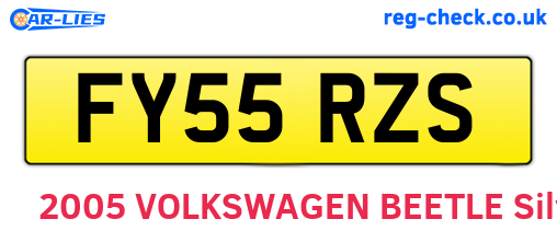 FY55RZS are the vehicle registration plates.