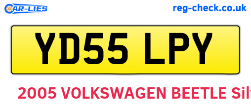 YD55LPY are the vehicle registration plates.