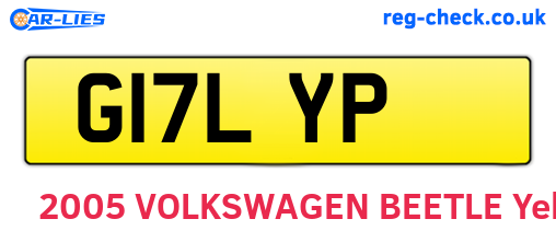 G17LYP are the vehicle registration plates.