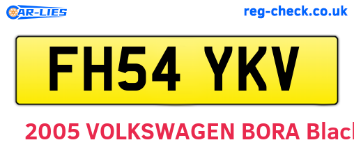 FH54YKV are the vehicle registration plates.
