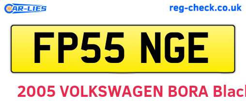 FP55NGE are the vehicle registration plates.