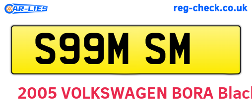 S99MSM are the vehicle registration plates.