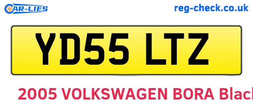 YD55LTZ are the vehicle registration plates.