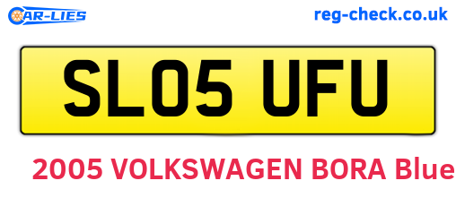 SL05UFU are the vehicle registration plates.