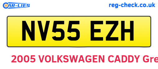 NV55EZH are the vehicle registration plates.