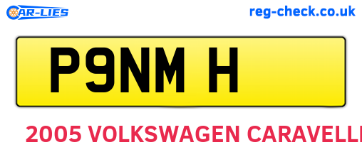 P9NMH are the vehicle registration plates.