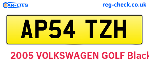 AP54TZH are the vehicle registration plates.