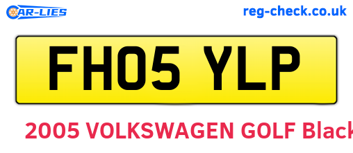 FH05YLP are the vehicle registration plates.