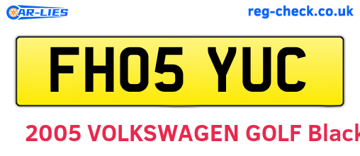 FH05YUC are the vehicle registration plates.