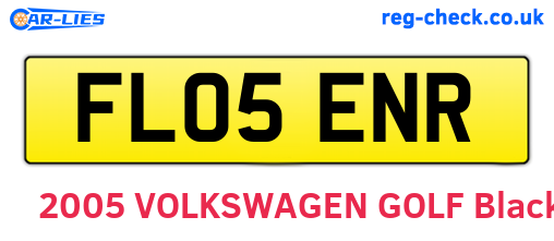 FL05ENR are the vehicle registration plates.