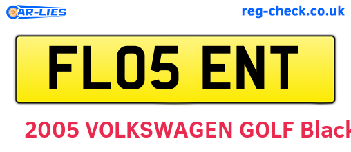 FL05ENT are the vehicle registration plates.