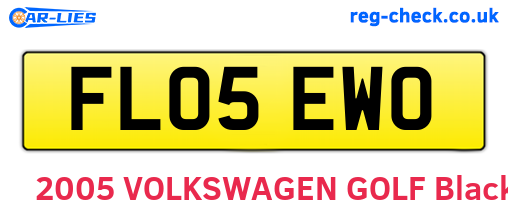 FL05EWO are the vehicle registration plates.