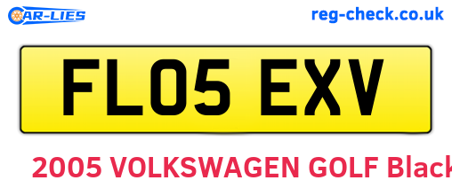 FL05EXV are the vehicle registration plates.