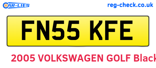 FN55KFE are the vehicle registration plates.