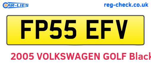 FP55EFV are the vehicle registration plates.