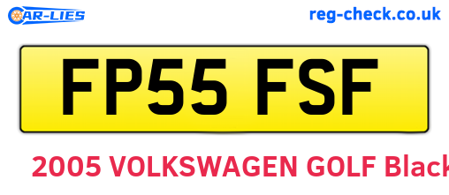FP55FSF are the vehicle registration plates.