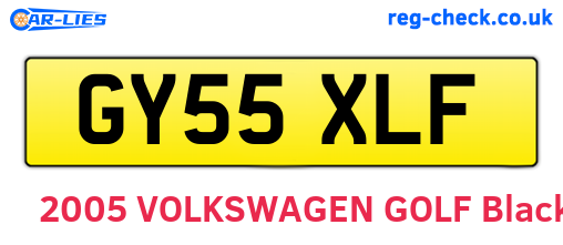 GY55XLF are the vehicle registration plates.