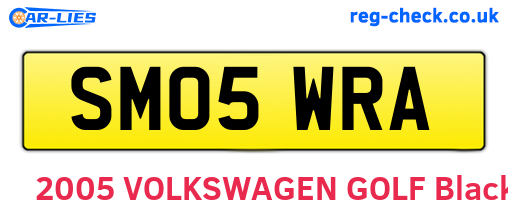 SM05WRA are the vehicle registration plates.