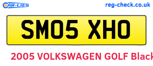 SM05XHO are the vehicle registration plates.