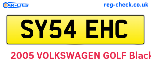 SY54EHC are the vehicle registration plates.