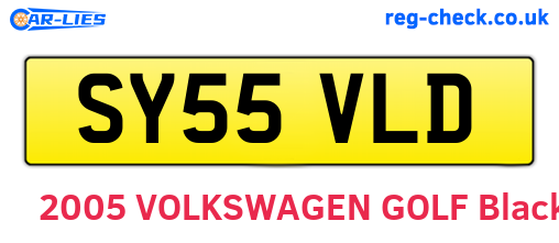 SY55VLD are the vehicle registration plates.