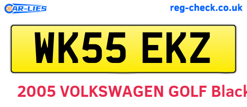 WK55EKZ are the vehicle registration plates.
