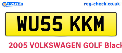 WU55KKM are the vehicle registration plates.
