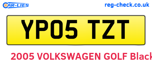 YP05TZT are the vehicle registration plates.