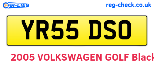 YR55DSO are the vehicle registration plates.