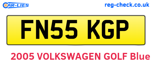 FN55KGP are the vehicle registration plates.