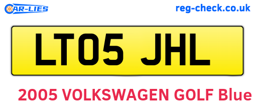 LT05JHL are the vehicle registration plates.
