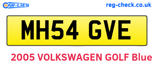 MH54GVE are the vehicle registration plates.