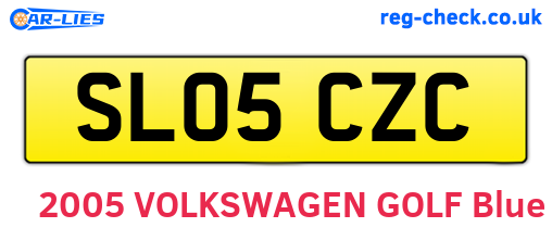 SL05CZC are the vehicle registration plates.